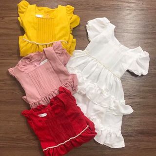 Đầm thiết kế đũi sướt bé gái giá sỉ tphcm
