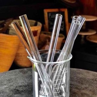 Ống Hút Thủy Tinh An Toàn Bảo Vệ Môi Trường 20cmx6mm