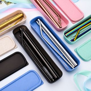 Hộp Lúa Mạch Đựng Ống Hút Bảo Vệ Môi Trường