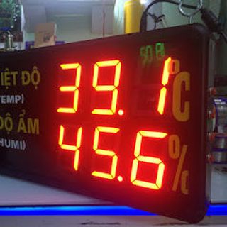Đồng hồ nhiệt độ - Độ ẩm có Đèn Còi Cảnh báo quá mức cho phép