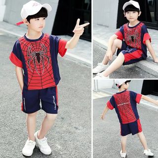 Bộ thun nhện cho bé trai giá sỉ tphcm