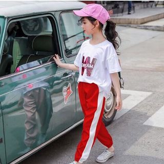 Bộ thun W phong cách bé gái