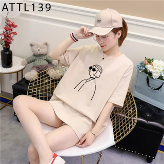 ÁO THUN NỮTAY LỠ IN HÌNH VẼ CÔ GÁI TÓC NGẮN CỰC HOT FREE SIZE -ATTL139