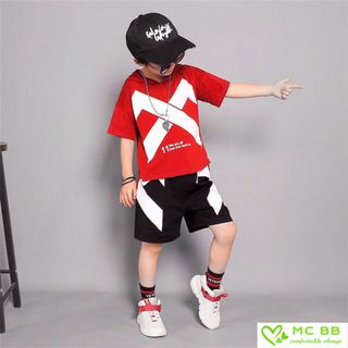 Bộ thun X cực ngầu cho bé trai giá sỉ tphcm