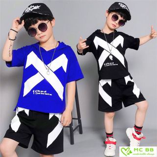 Bộ thun X cực ngầu cho bé trai giá sỉ tphcm