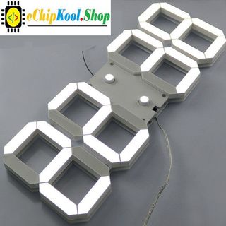 Đồng hồ treo tường led 3D Wifi - SmartHome