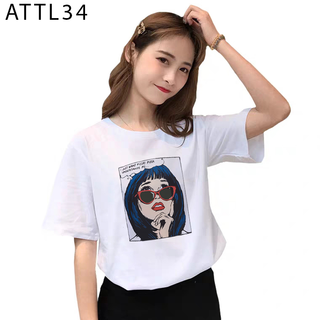 ÁO THUN TAY LỠ IN HÌNH CÔ GÁI TÓC XANH HOT CỰC FREE SIZE -ATTL34 giá sỉ