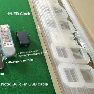 Đồng hồ led treo tường 3D siêu lớn 6 số