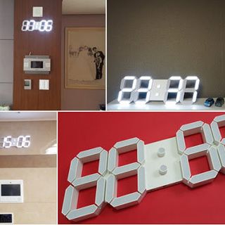 Đồng hồ treo tường Led 3D - Đa Sắc