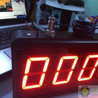 Bộ đếm sản phẩm 4 số led - Cảm biến kim loạii SN04-N NPN