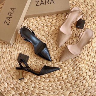 Giày sandal gót cách điệu