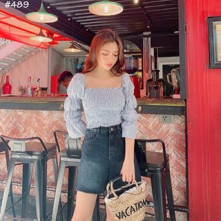 Áo Sơ Mi Kiểu Nhún Thân