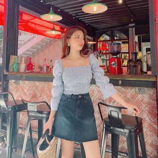 Áo Sơ Mi Kiểu Nhún Thân