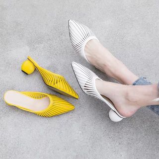 Dép cao gót sục đế bầu