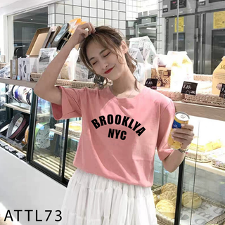 ÁO THUN TAY LỠ IN CHỮ BROCKLYA NYC CÁCH ĐIỆU FREE SIZE - ATTL73