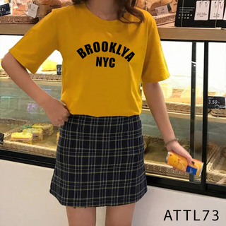 ÁO THUN TAY LỠ IN CHỮ BROCKLYA NYC CÁCH ĐIỆU FREE SIZE - ATTL73