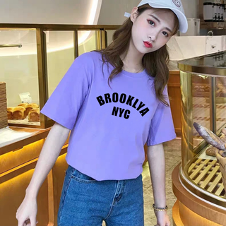 ÁO THUN TAY LỠ IN CHỮ BROCKLYA NYC CÁCH ĐIỆU FREE SIZE - ATTL73