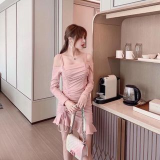 Đầm Body 2 Dây Rút giá sỉ