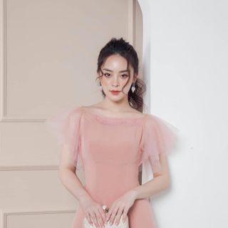 Đầm Thiết kế Phối Lưới Thêu