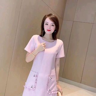 Đầm lụa thiết kế đính phụ kiện cao cấp giá sỉ