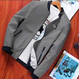 Áo khoác nam phối dây kéo chìm