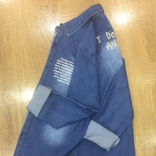 SƠ MI JEAN NAM TAY DAI - J002