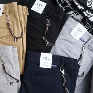 Quần kaki zara phối xích