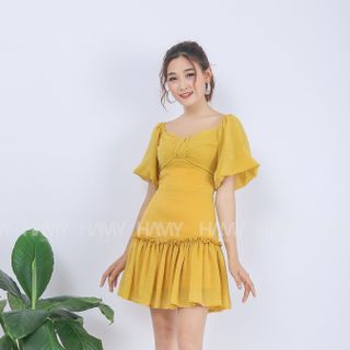 Đầm Dự Tiệc Đuôi Cá Tay Loe