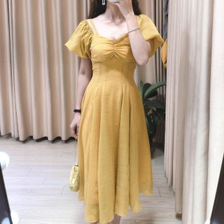 Đầm Dự Tiệc Rớt Vai Phom Dài
