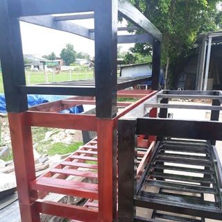 Giường massage ghế và kệ chậu