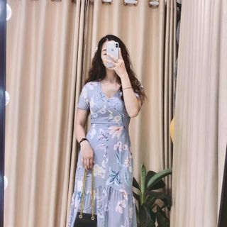 Đầm Maxi Hoa Đuôi Cá