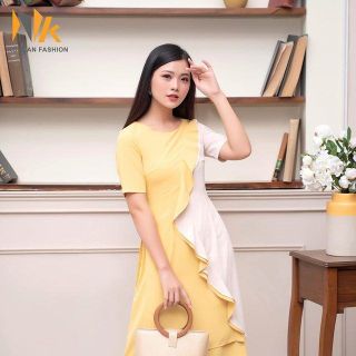 DAM AO DAI BEO THAN PHOI MAU giá sỉ