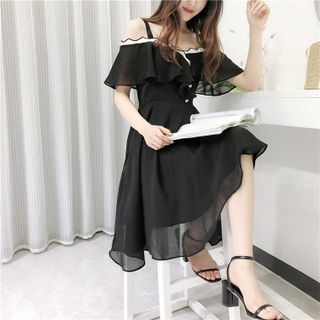 Đầm Thiết Kế vai bèo