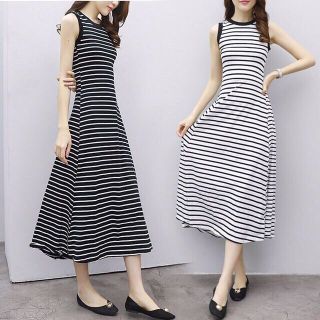 Đầm maxi kẻ ngang xinh xắn
