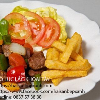 Bò Lúc Lắc Ăn Kèm Khoai Tây Chiên Ngon Hết Sảy