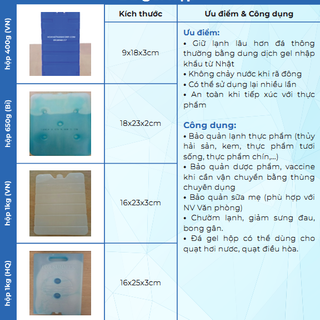HỘP ĐÁ GEL GIỮ LẠNH – 1KG