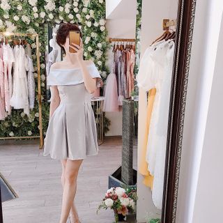 Đầm Thiết Kế Lệch Vai Bèo