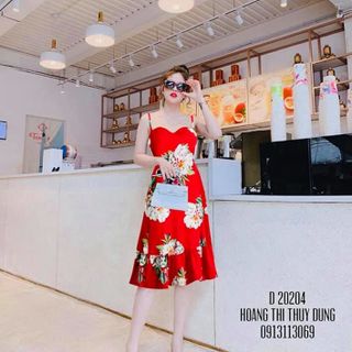 Đầm maxi Hoa 2 Dây