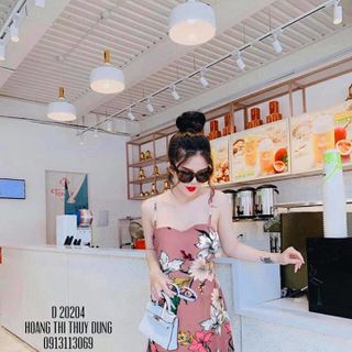 Đầm maxi Hoa 2 Dây