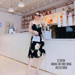 Đầm maxi Hoa 2 Dây