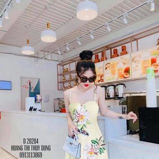 Đầm maxi Hoa 2 Dây