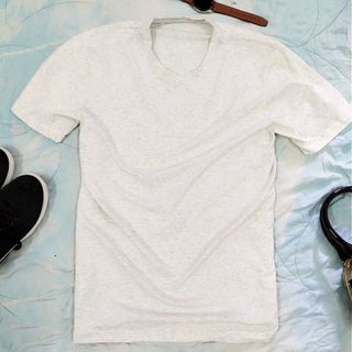 Áo thun trơn 100 cotton co giãn thấm hút mồ hôi