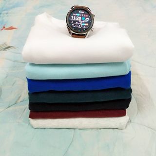 Áo thun trơn 100 cotton co giãn thấm hút mồ hôi