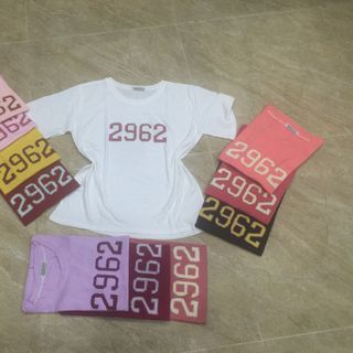 Áo thun cotton thêu