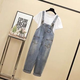 Yếm Jean dài Bigsize giá sỉ