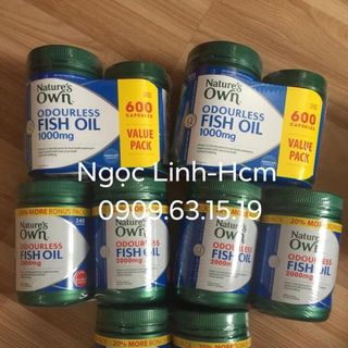 Dầu Cá Không Mùi Fish Oil Natures 2000mg Australia 240 viên