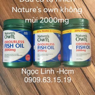 Dầu Cá Không Mùi Fish Oil Natures 2000mg Australia 240 viên