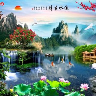 tranh dán tường 3D keo sẵn