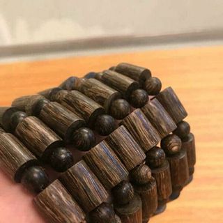 Vòng tay trầm hương sánh chìm kiểu trúc 10-12li cho Nam - Nữ