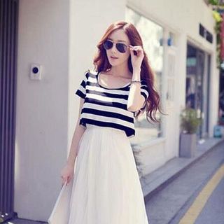 Đầm Lưới Kèm Áo crop